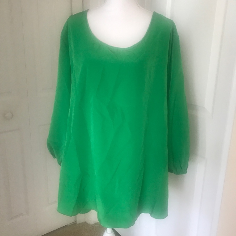 Green Blouse by Hot Ginger Size 3XL